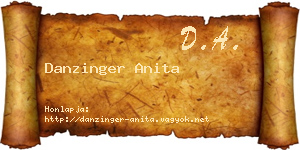 Danzinger Anita névjegykártya