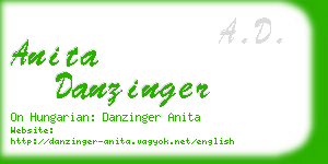 anita danzinger business card